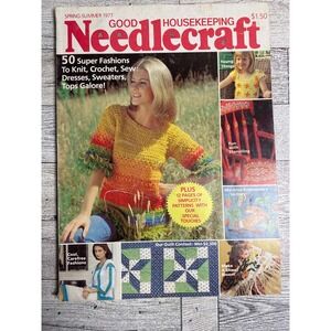 Good Housekeeping Needlecraft Spring-Summer 1977 Vintage Knitting Crochet Sewing